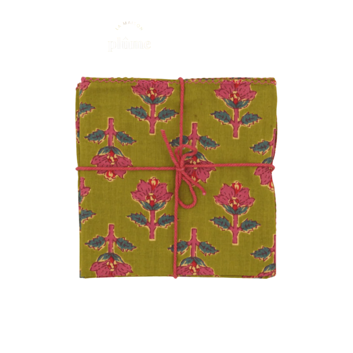Serviette de table, Suzette à table - Jonquille Olive