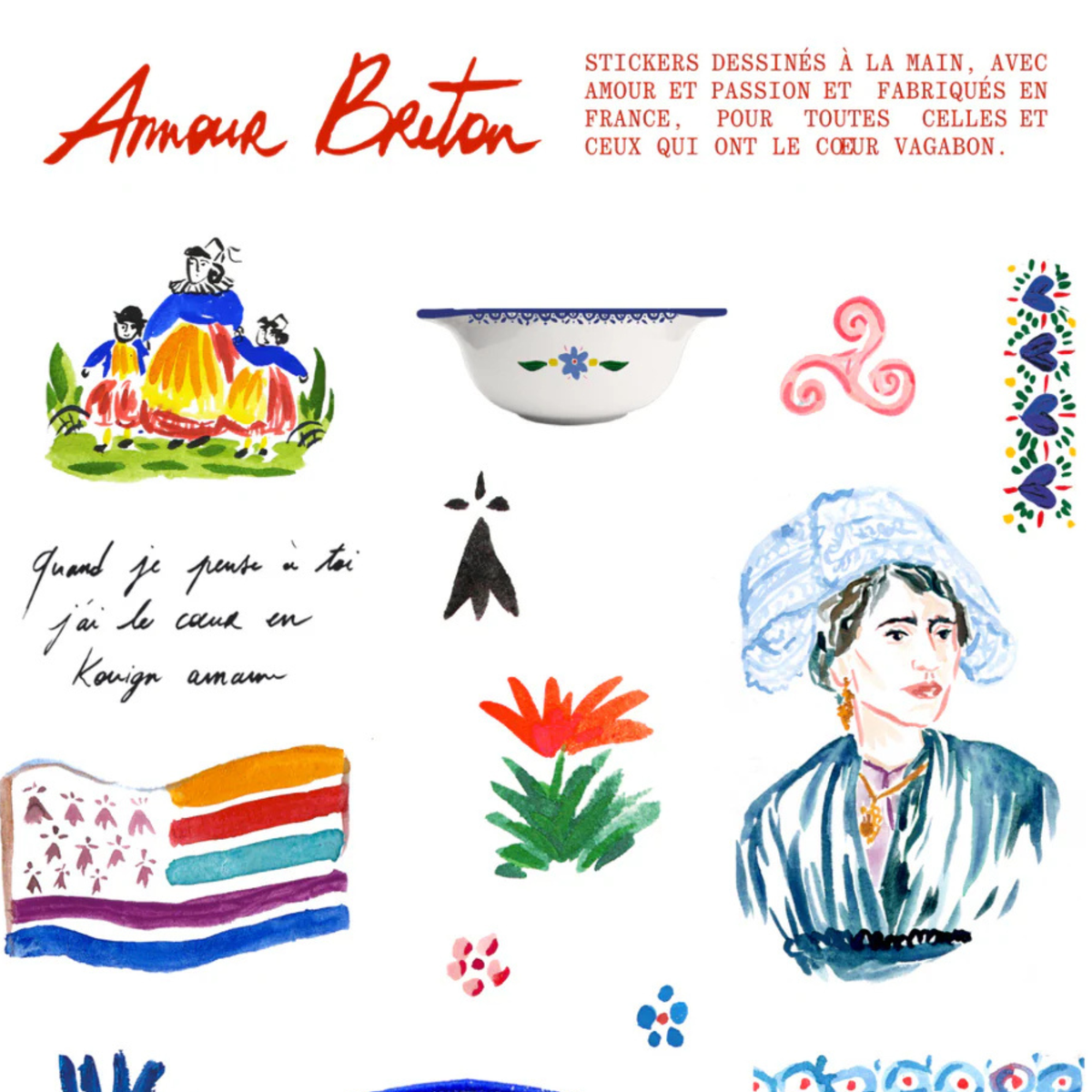 Planche de stickers - BZH
