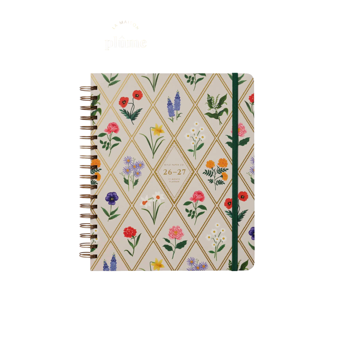 Rifle Paper Co, Agenda à spirale 2027 - Garden Study