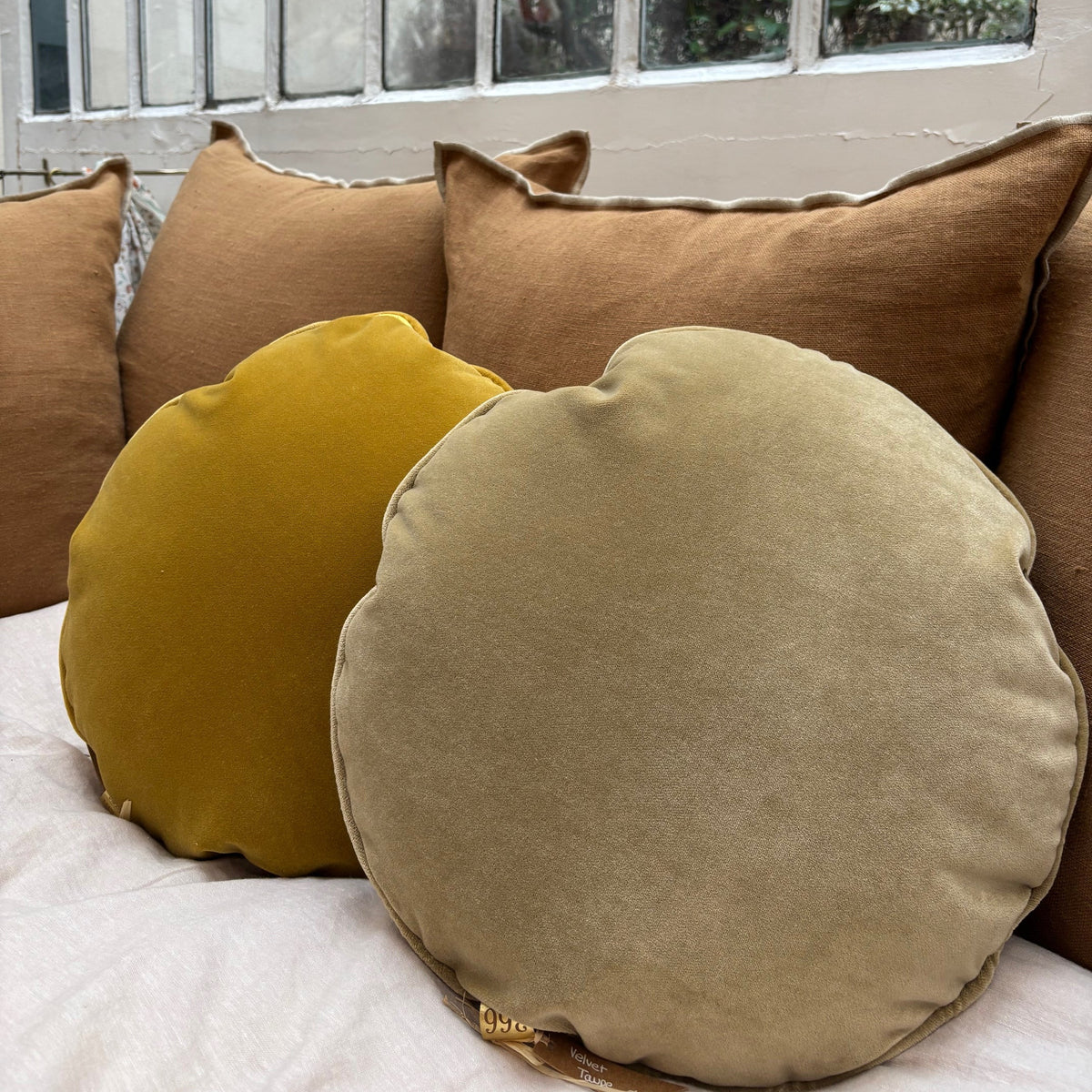 Coussin rond Ø 45 cm - 366 Concept - Velvet Taupe