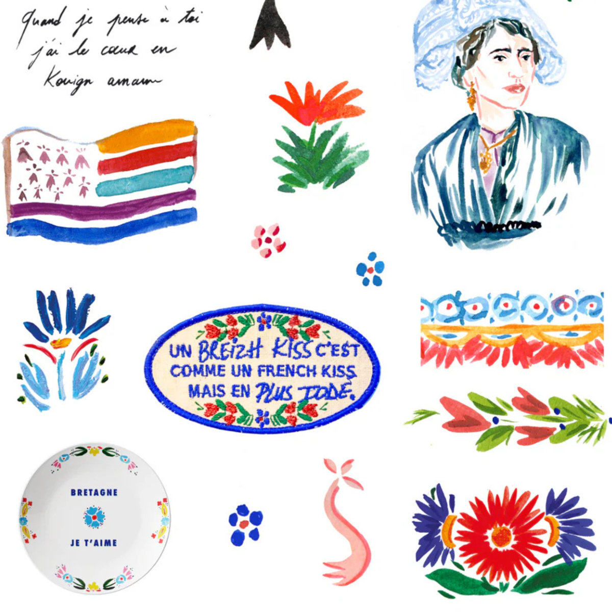 Planche de stickers - BZH