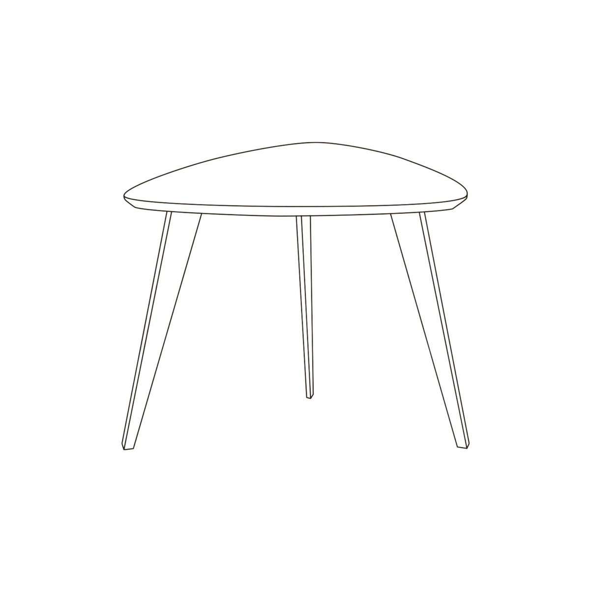 366 Concept, Table basse triangulaire