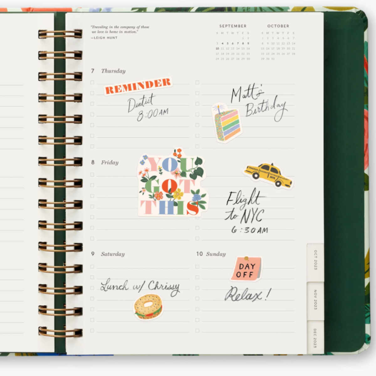 Planche de stickers, Rifle - Planner