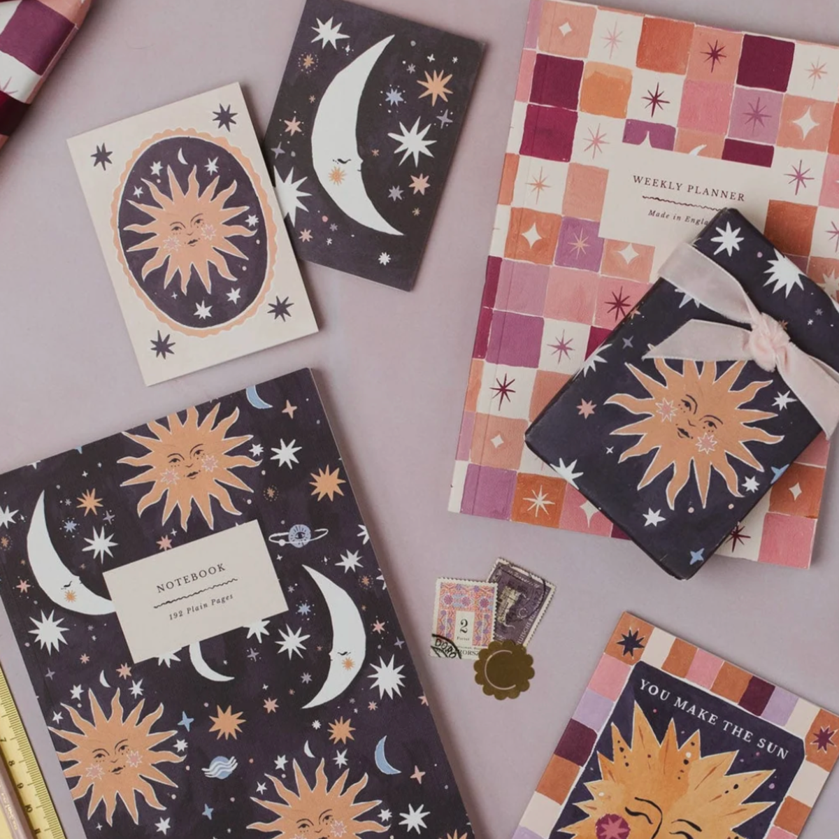 Sister Paper Co, Carnet de notes - Soleil et Lune