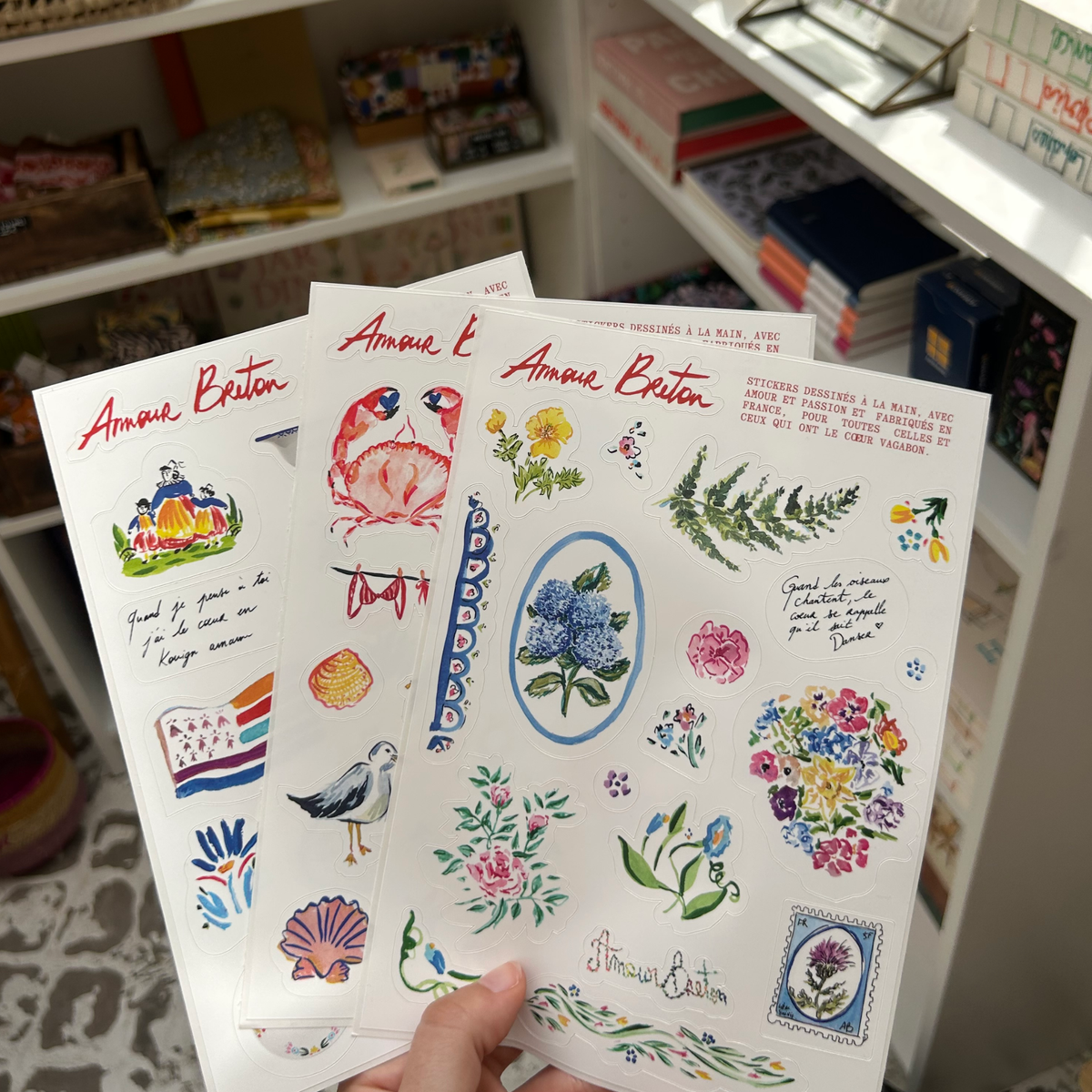 Planche de stickers - FLEURS