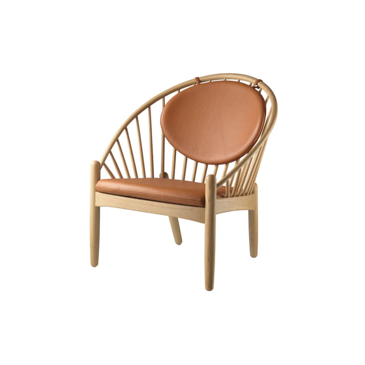 FDB Mobler, Fauteuil en chene Jøona - J166 Cuir