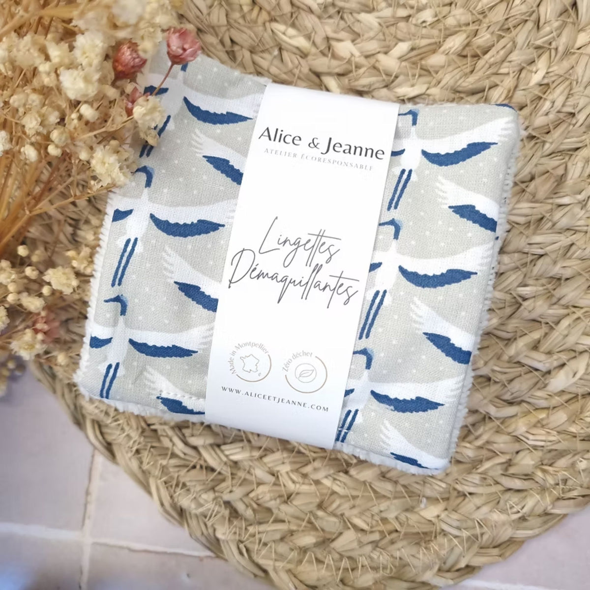 Alice et Jeanne, Lingettes démaquillantes - Sylvie