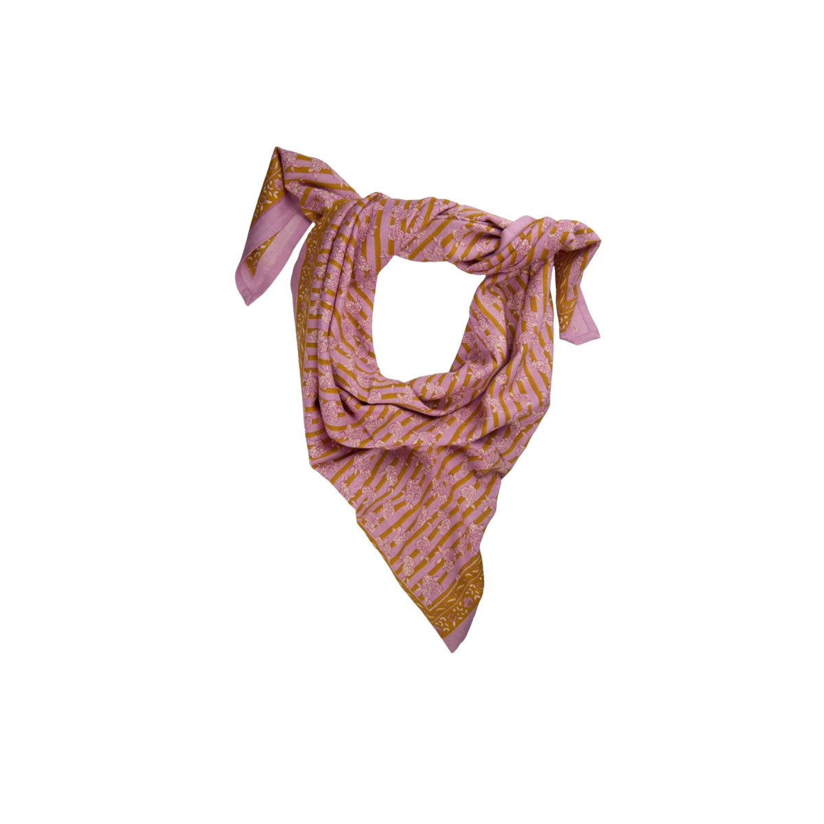 Bindi Atelier, Grand Foulard Indien - Mona Parme