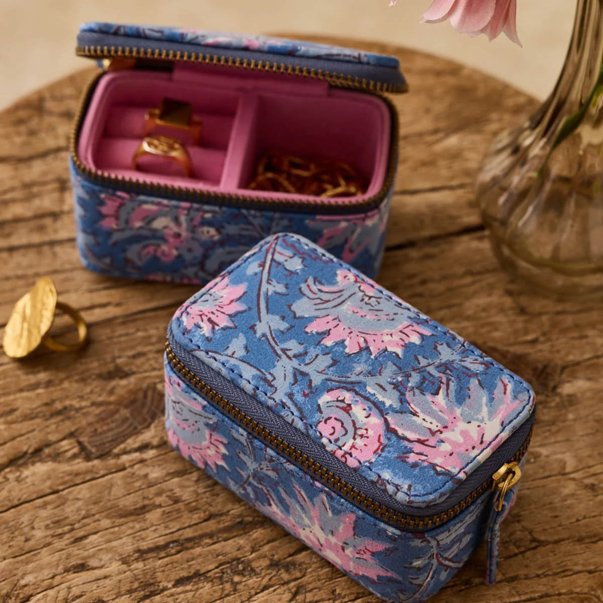 Boîte à bijoux Louise Misha Soumaya - Blue Capri