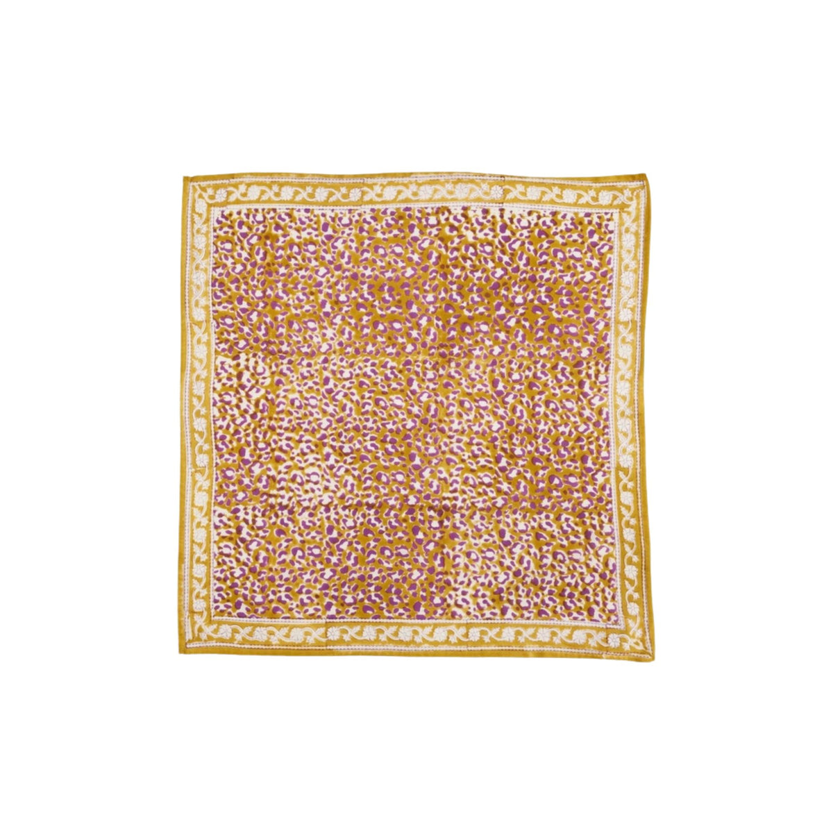 Bonheur du jour, Grand Foulard Indien - Leopard Indien
