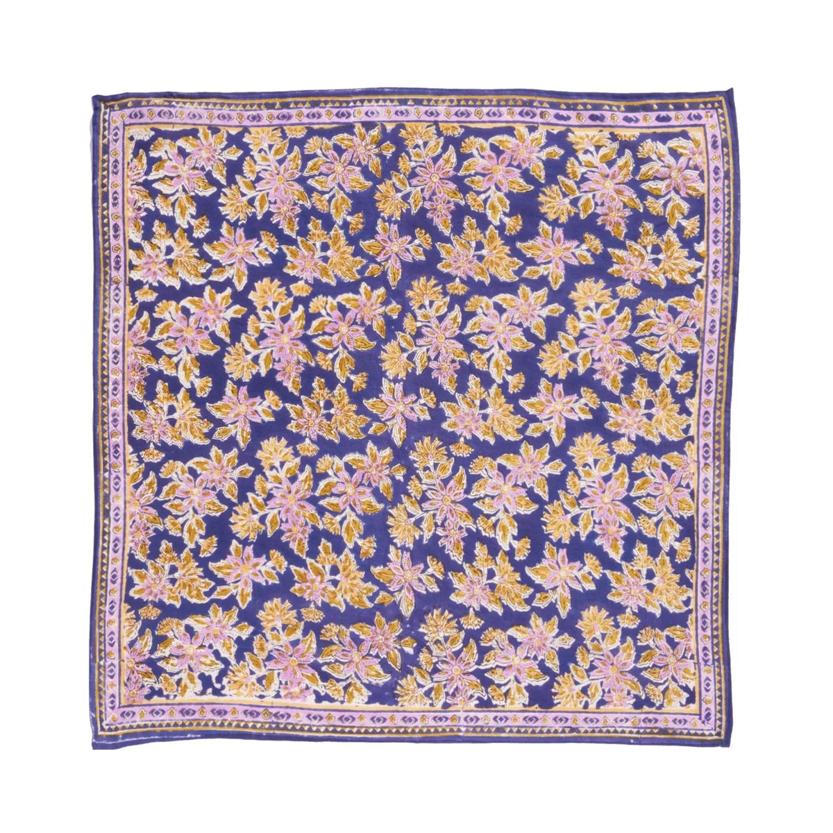 Bonheur du jour, Grand Foulard Indien - Arya Indigo