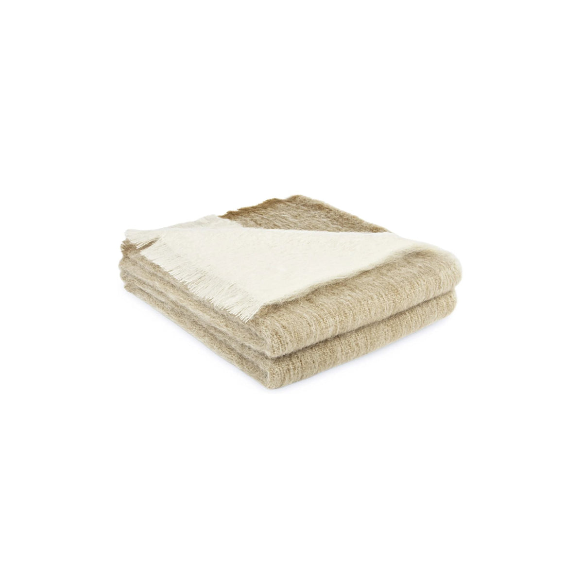 Brun de Vian Tiran, Plaid Mohair Dessins - Carreaux Pyrénées