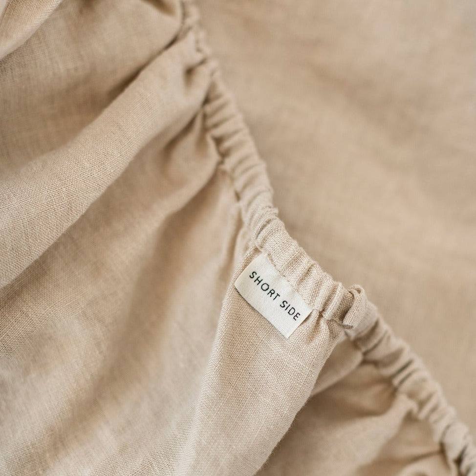 Drap housse en lin Magic Linen - Naturel