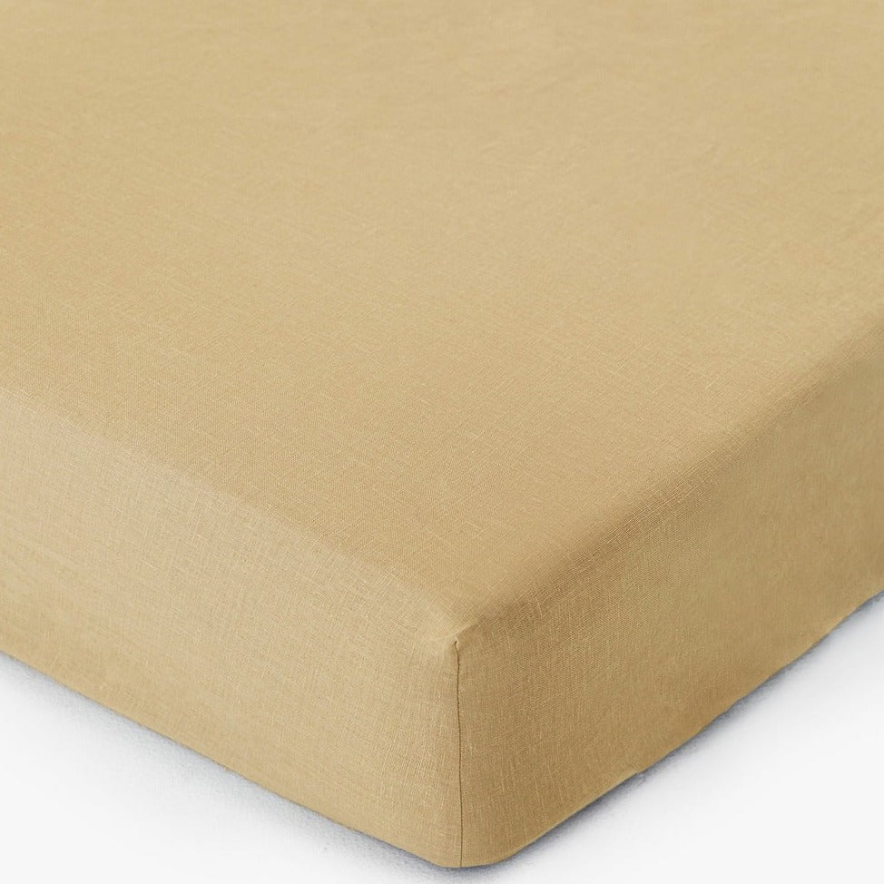Drap housse en lin Magic Linen - Sandy beige