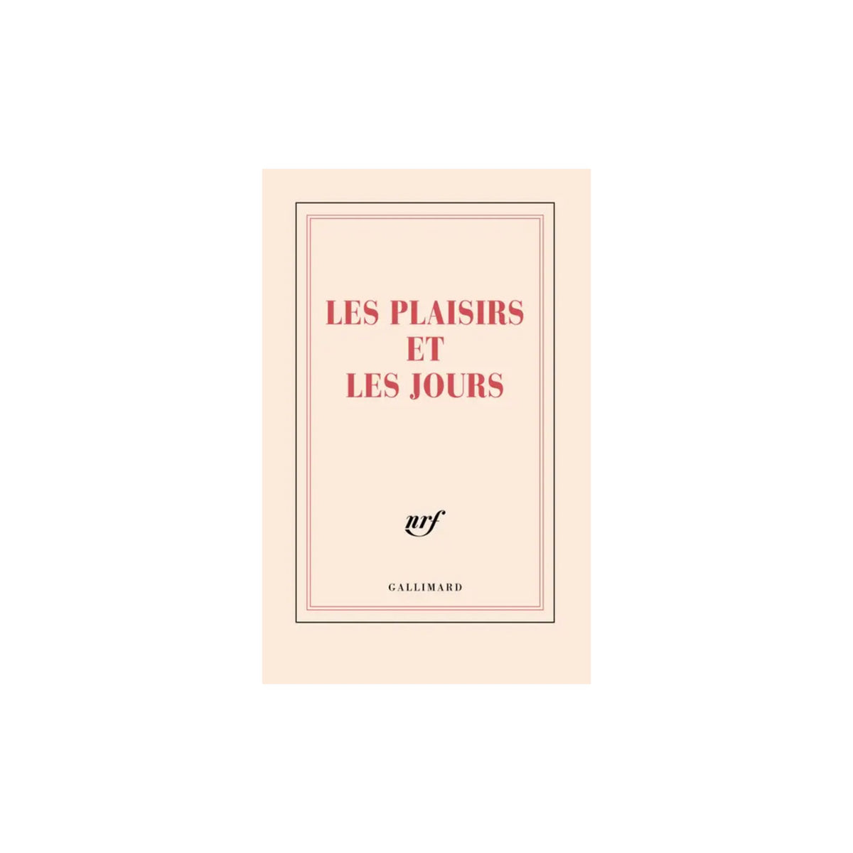 Gallimard, Carnet de poche- Les plaisirs et les jours