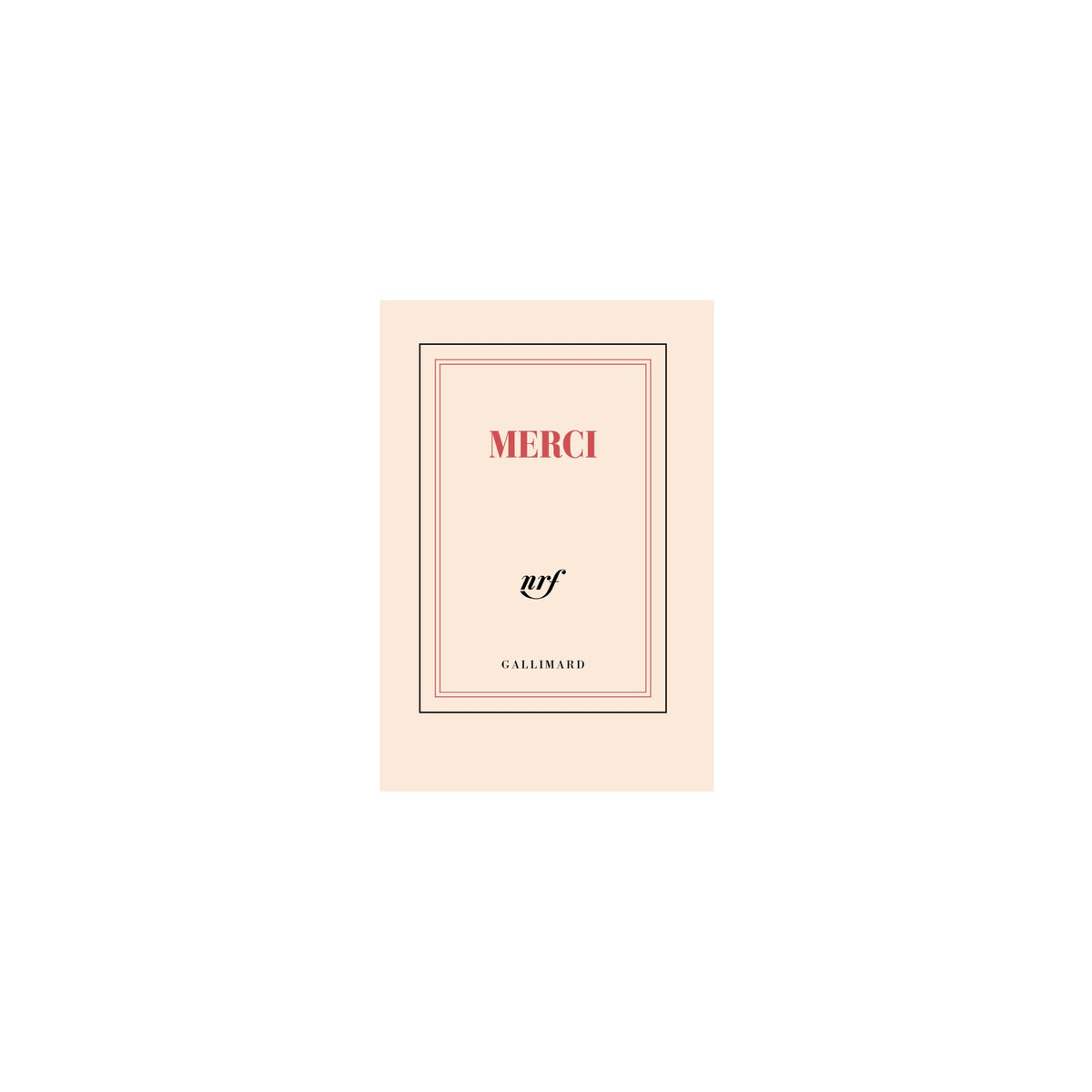 Gallimard, Carnet de poche- Merci
