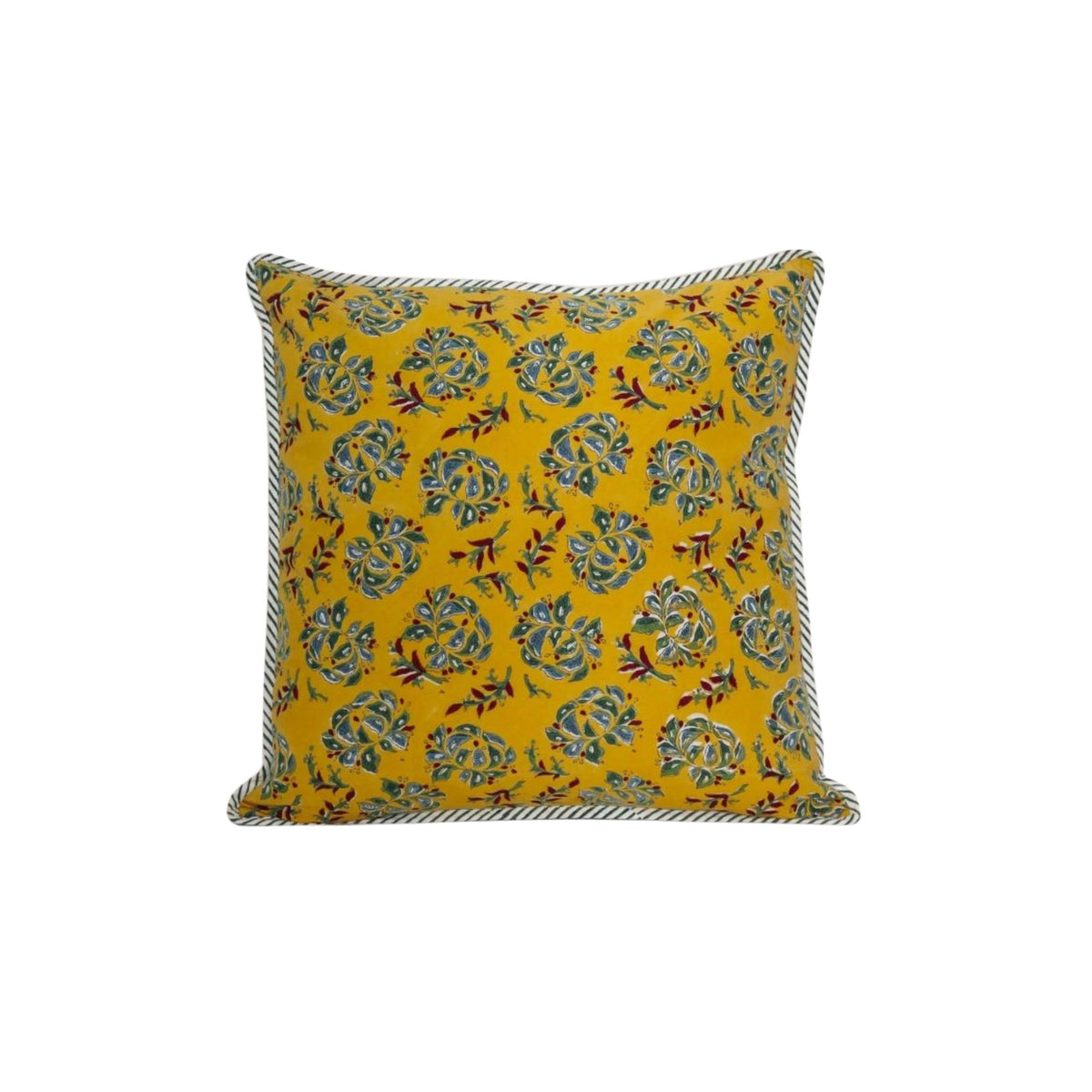 Jamini Design, Housse de coussin - Sarso Jaune - Carré 40x40