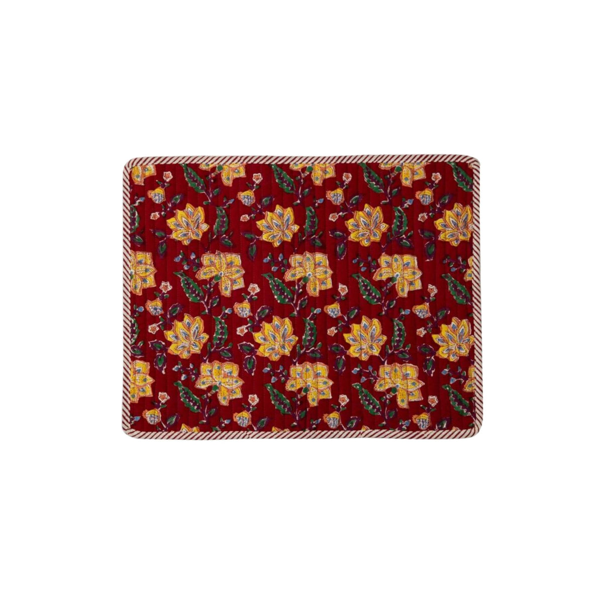 Jamini Design, Set de table matelassé - Rang Rouge
