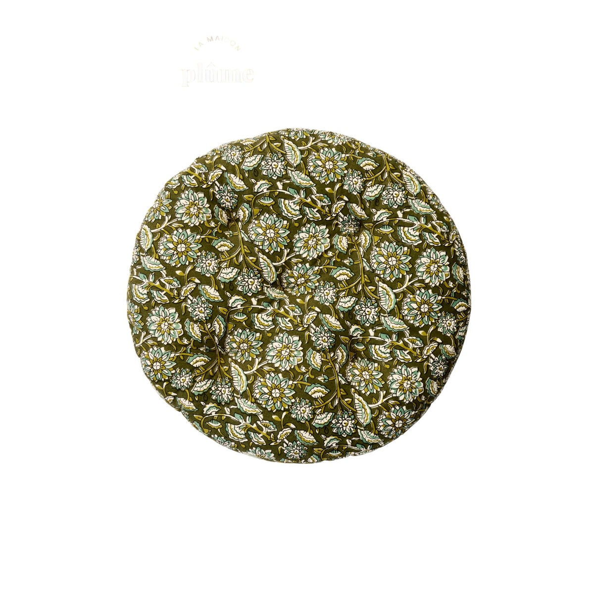 Madam Stoltz, Coussin d'assise - Fleuri Vert