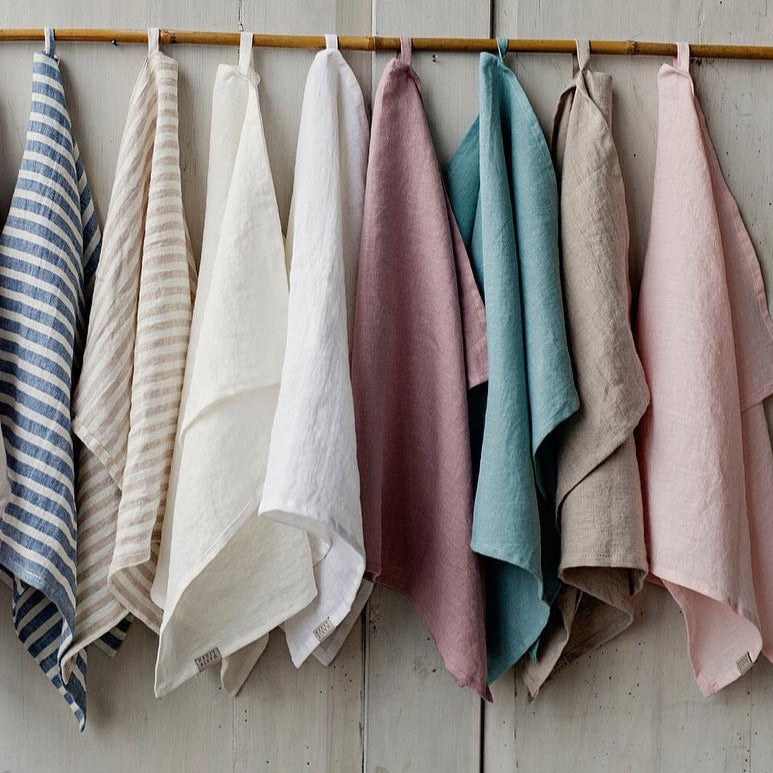 Torchon en lin - Striped in natural - Nad Yut