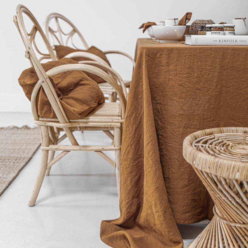 Magic Linen, Nappe en lin 150x250 - Cinnamon