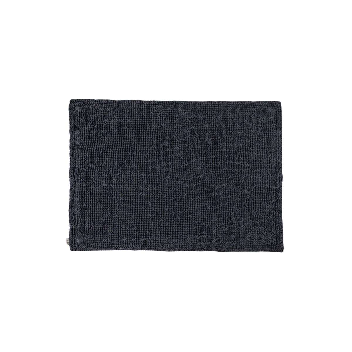Magic Linen, Tapis de bain gaufré - Gris foncé