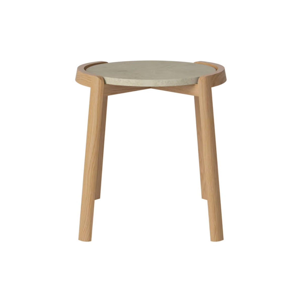 Table basse Bolia MIX - Marbre gris Jura Ø46 cm