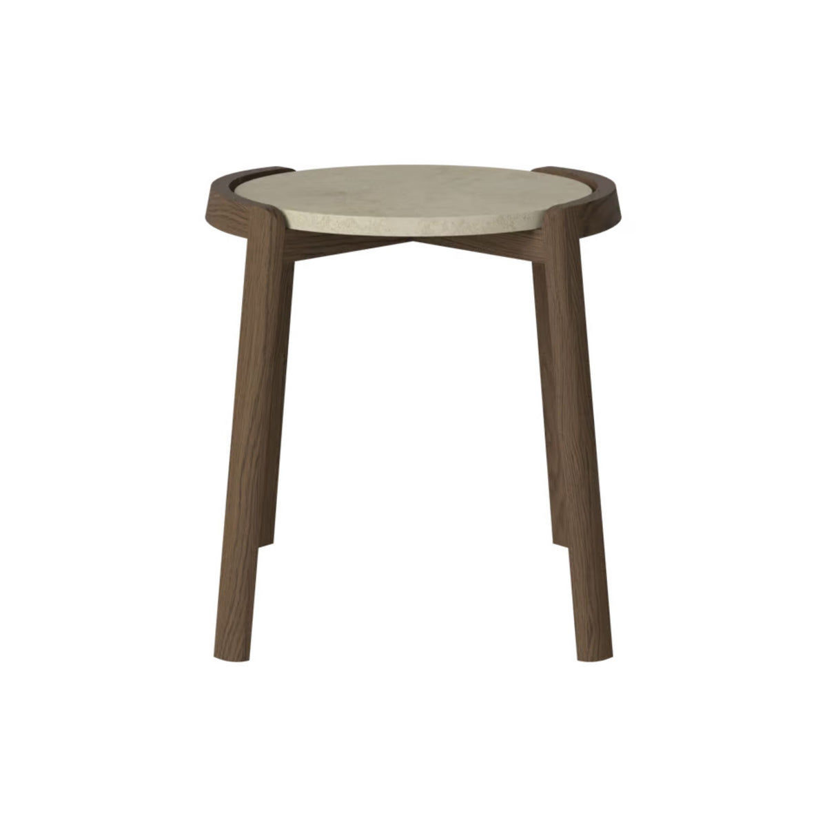 Table basse Bolia MIX - Marbre gris Jura Ø46 cm
