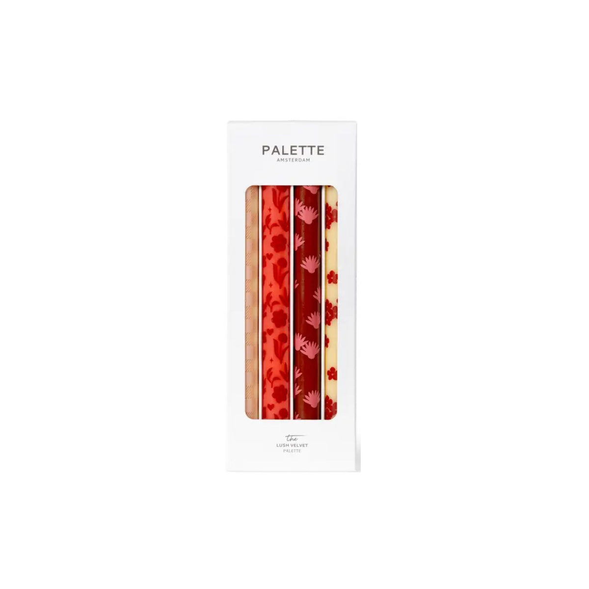 Palette Amsterdam, Coffret de 4 bougies - Velours Luxueux