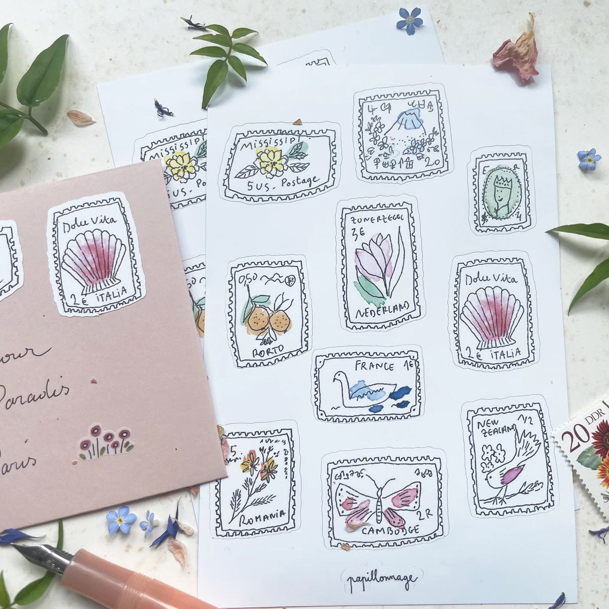 Papillonnage, Carte - Je suis loin