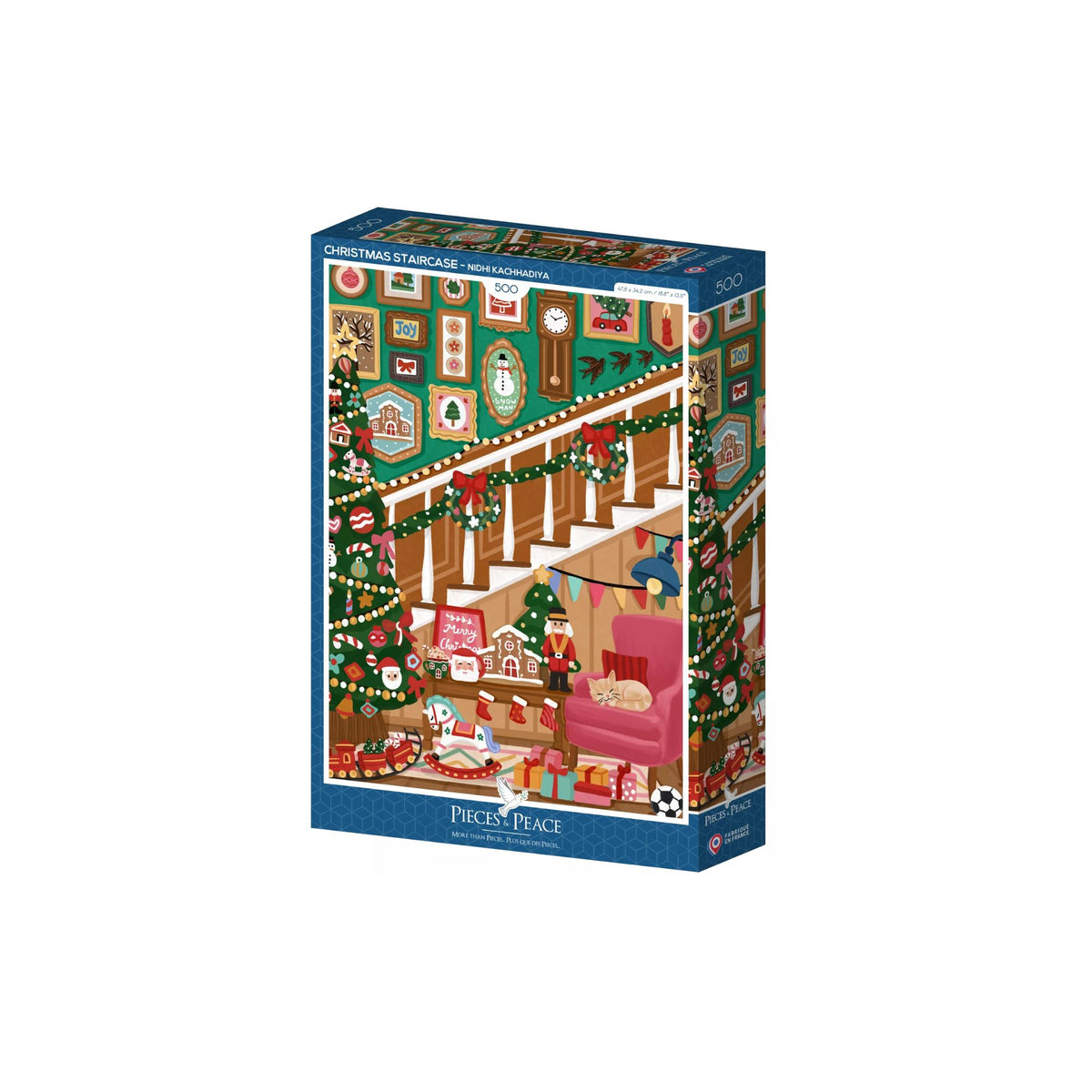 Puzzles Pieces and Peace 500 pièces - Escalier de Noël