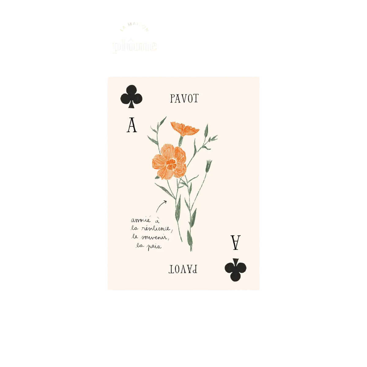 Zoé de Las Cases, Jeu de cartes Les fleurs