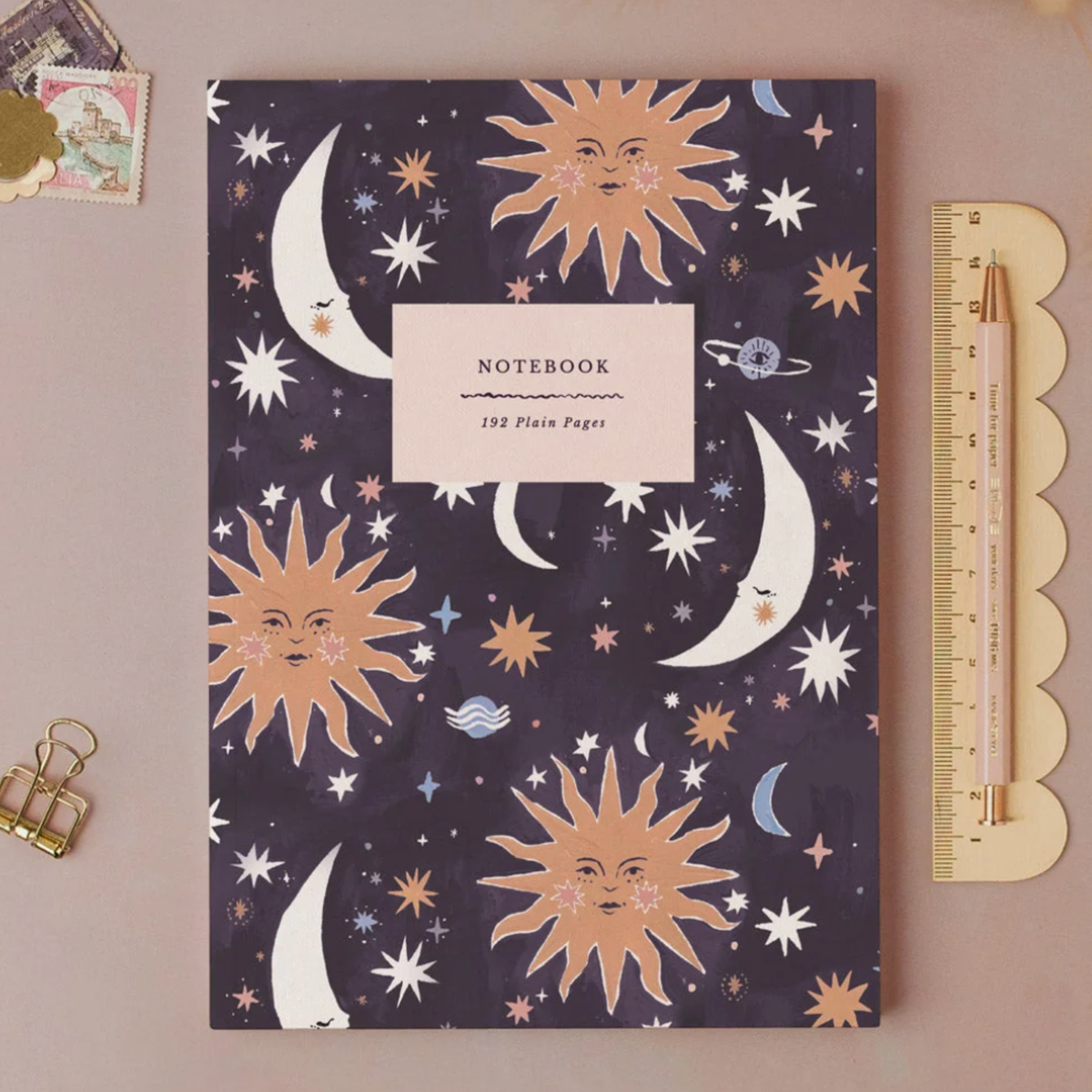 Sister Paper Co, Carnet de notes - Soleil et Lune