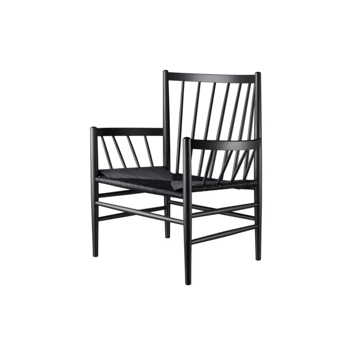 FDB Mobler, Chaise lounge en chene et tissage - J82