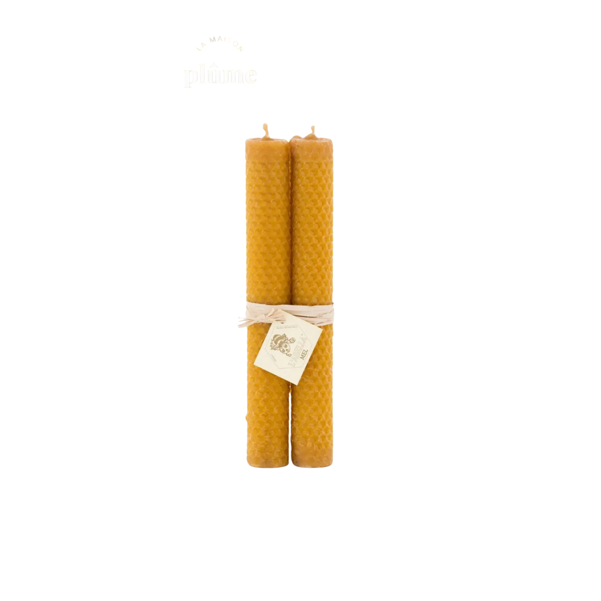 Lot de 3 Bougies - Cire d'abeille
