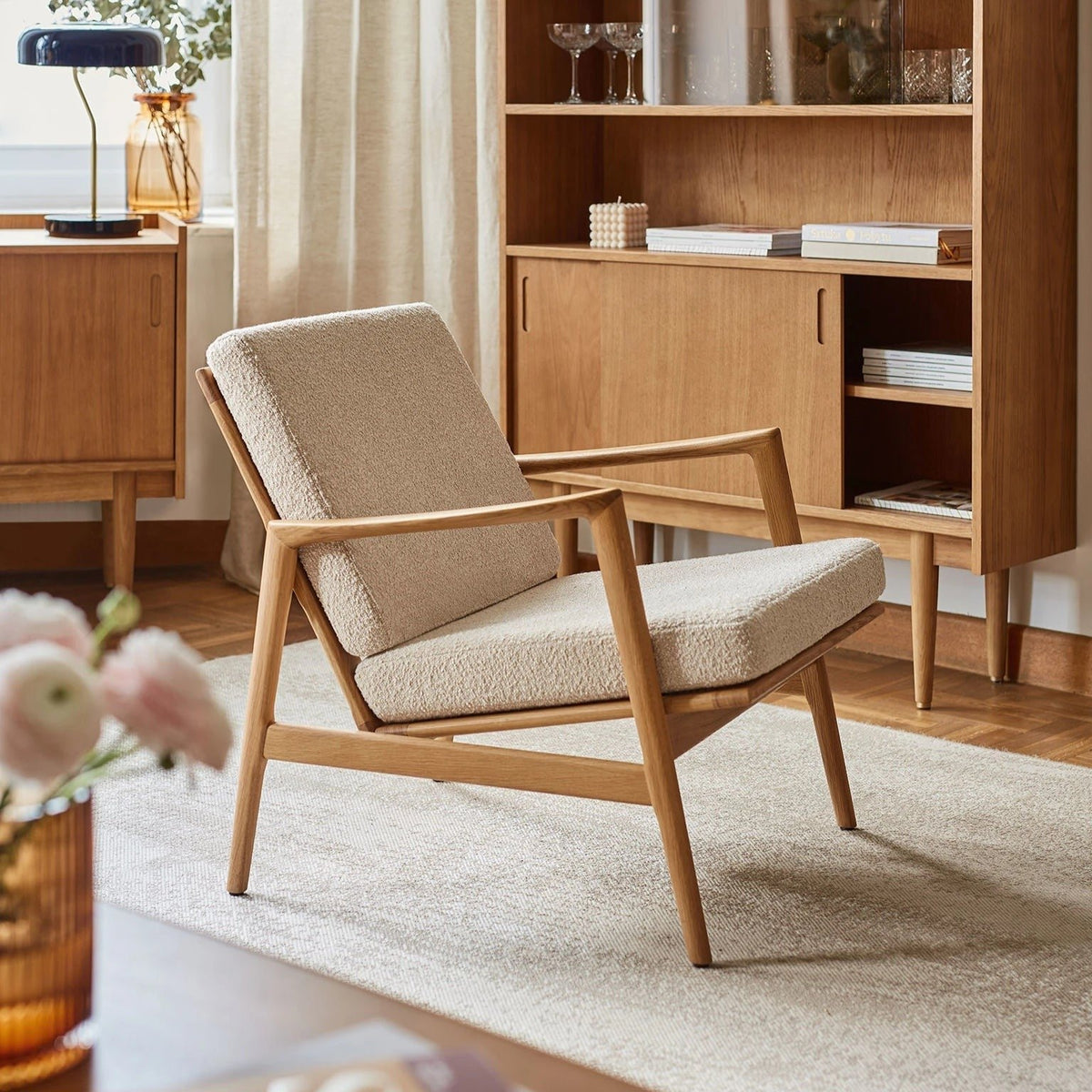 366 Concept, Fauteuil Stefan - Tissu Boucle