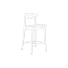 366 Concept, Chaise de bar 200-190 - Timber