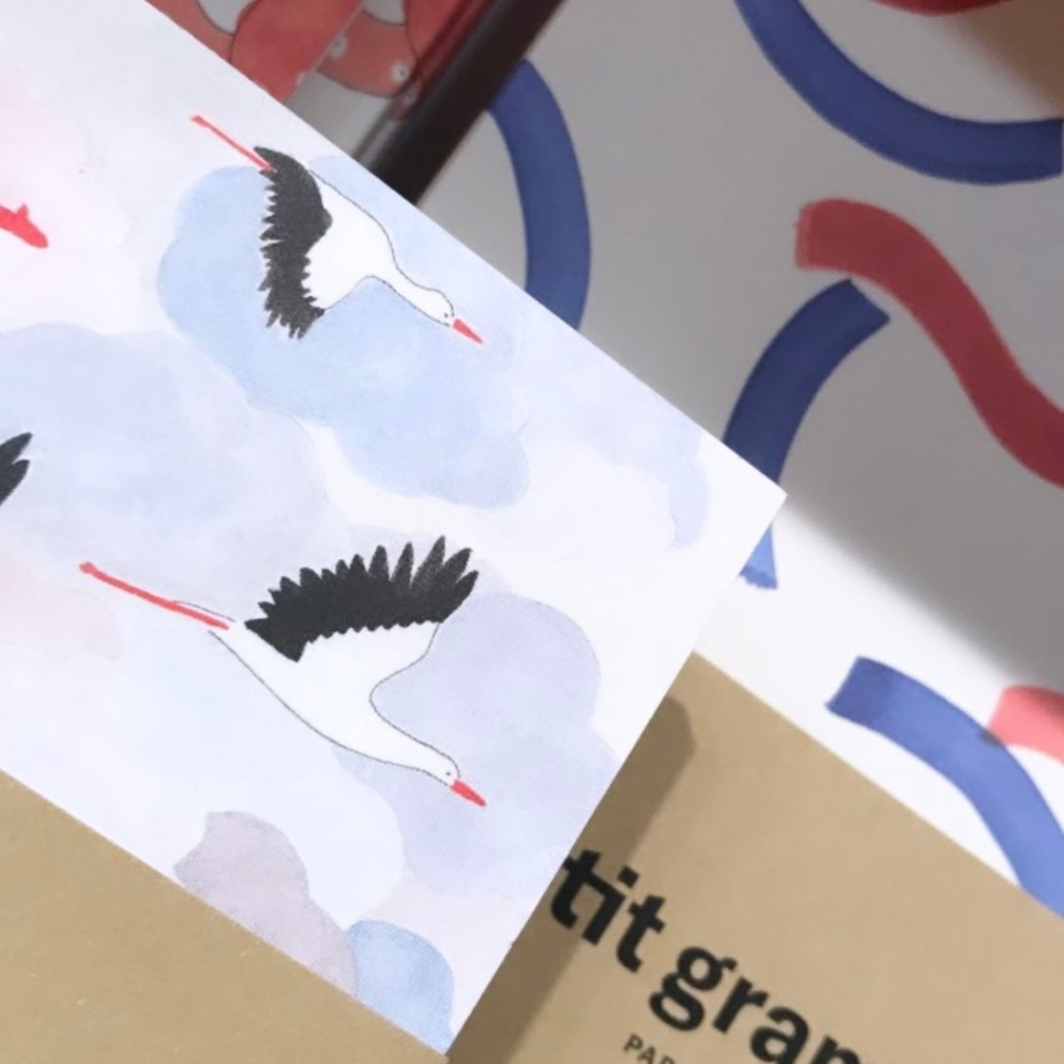 Carnet Moyen, Petit Gramme - Cigognes
