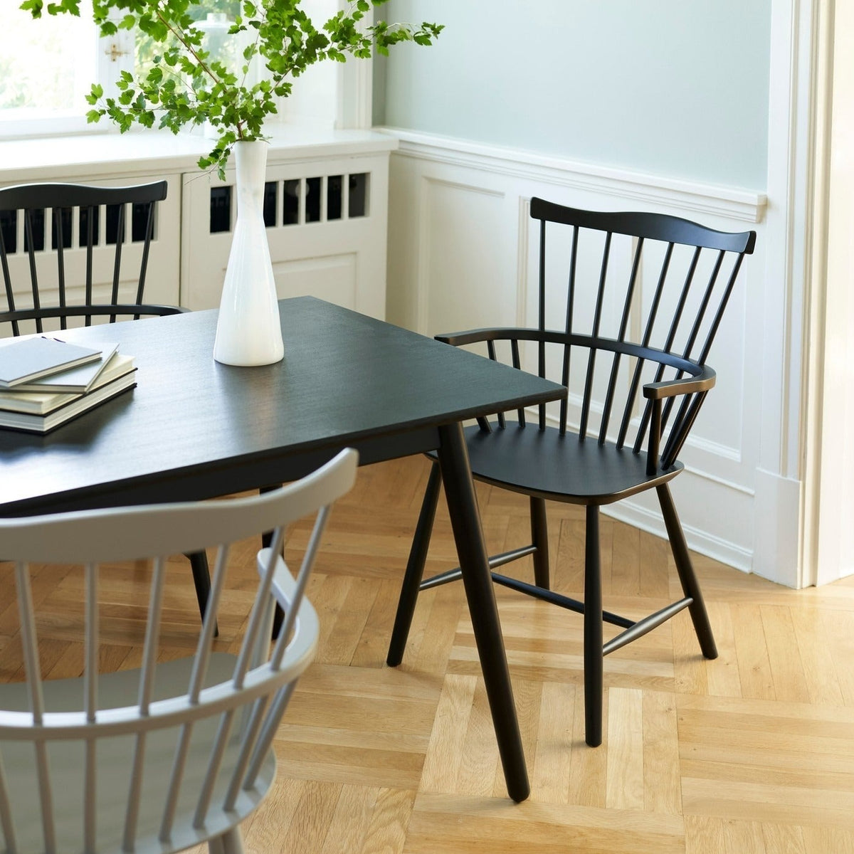 Chaise en hêtre FDB Møbler - J52B Blanc