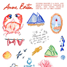 Planche de stickers - MER