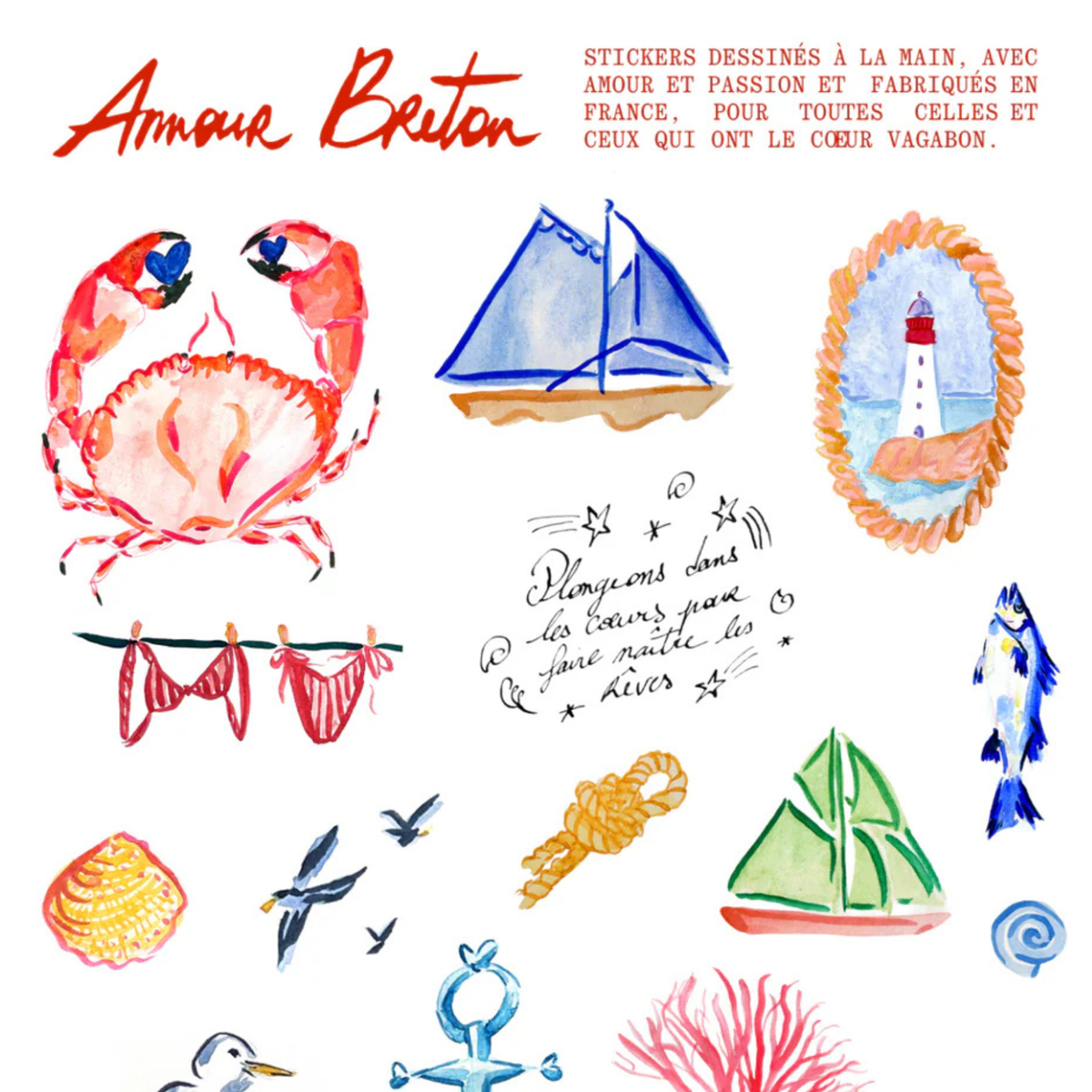 Planche de stickers - MER