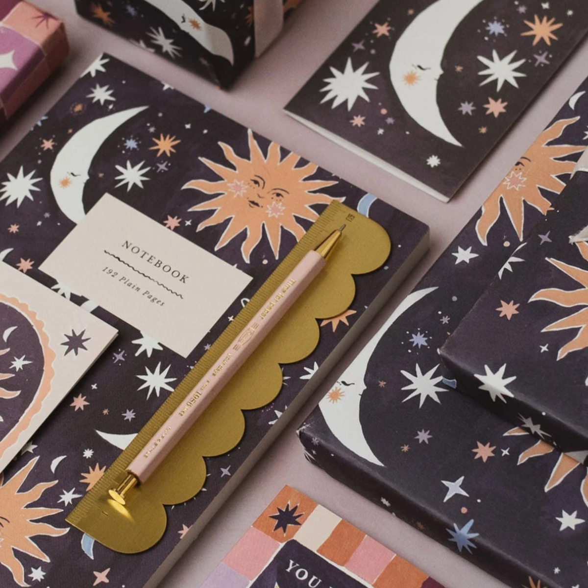 Sister Paper Co, Carnet de notes - Soleil et Lune