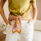 Bindi Atelier, Grand Foulard Indien - Mona Khaki