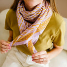 Bindi Atelier, Grand Foulard Indien - Mona Parme