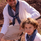 Bindi Atelier, Petit Foulard Indien - Tara Brume