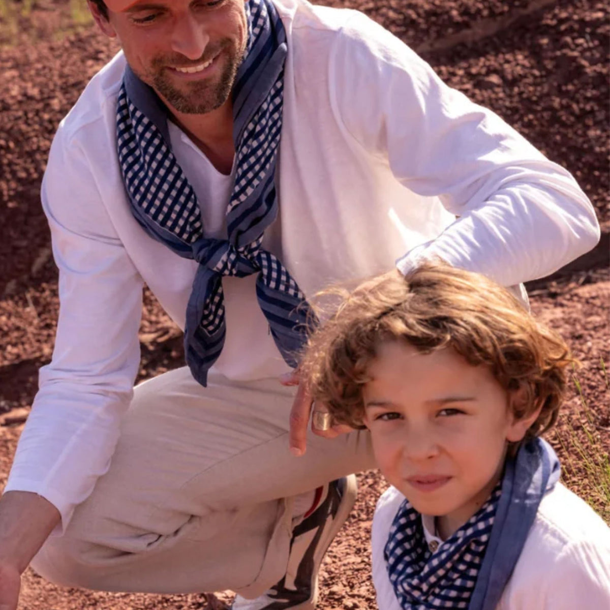 Bindi Atelier, Petit Foulard Indien - Tara Brume