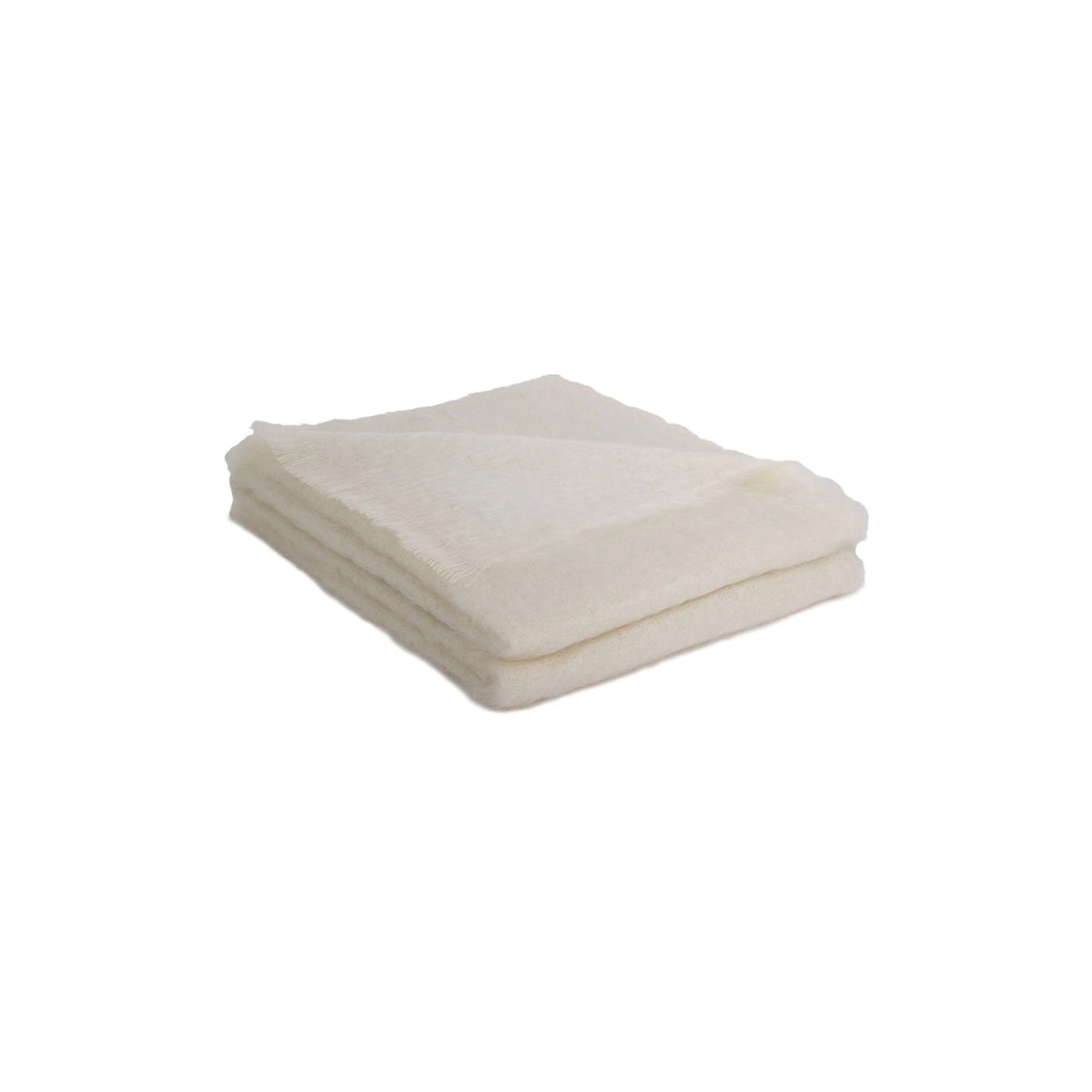 Brun de Vian Tiran, Plaid Mohair - Blanc