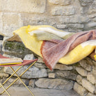Brun de Vian Tiran, Plaid Mohair Dessins - Bourgogne