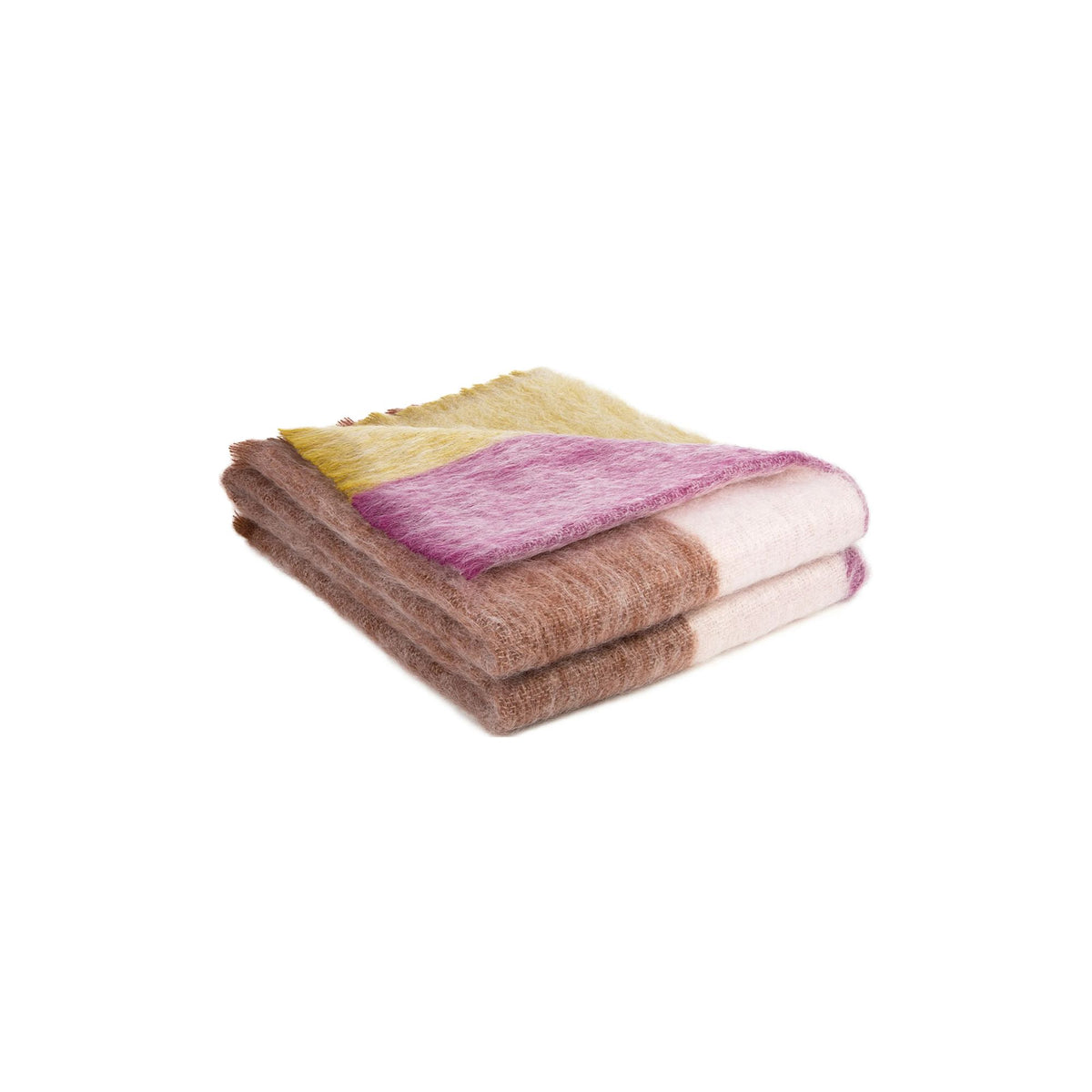 Brun de Vian Tiran, Plaid Mohair Dessins - Paysage Colline