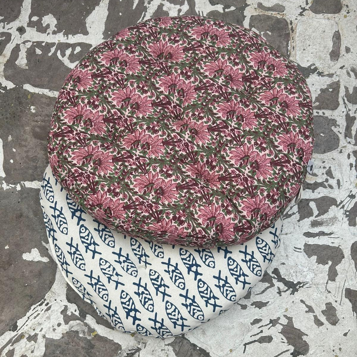Coussin d'assise - Fleuri Rose - Nad Yut